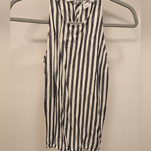 Blue & White Stripped Tank Top